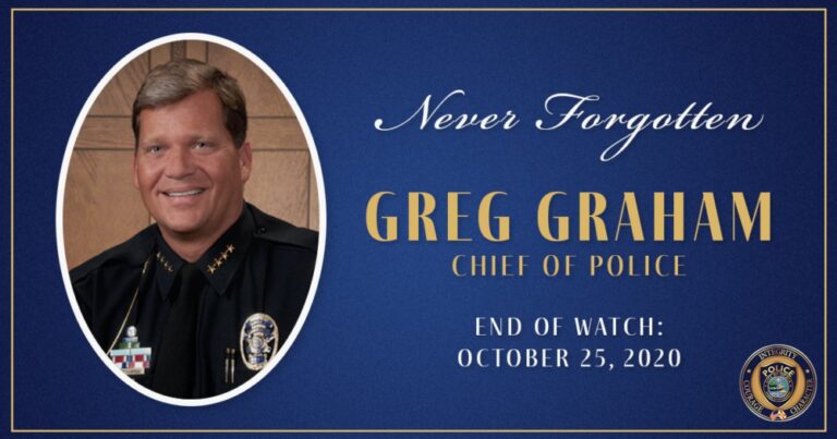 Greg Graham police chief end of watch image from OPD