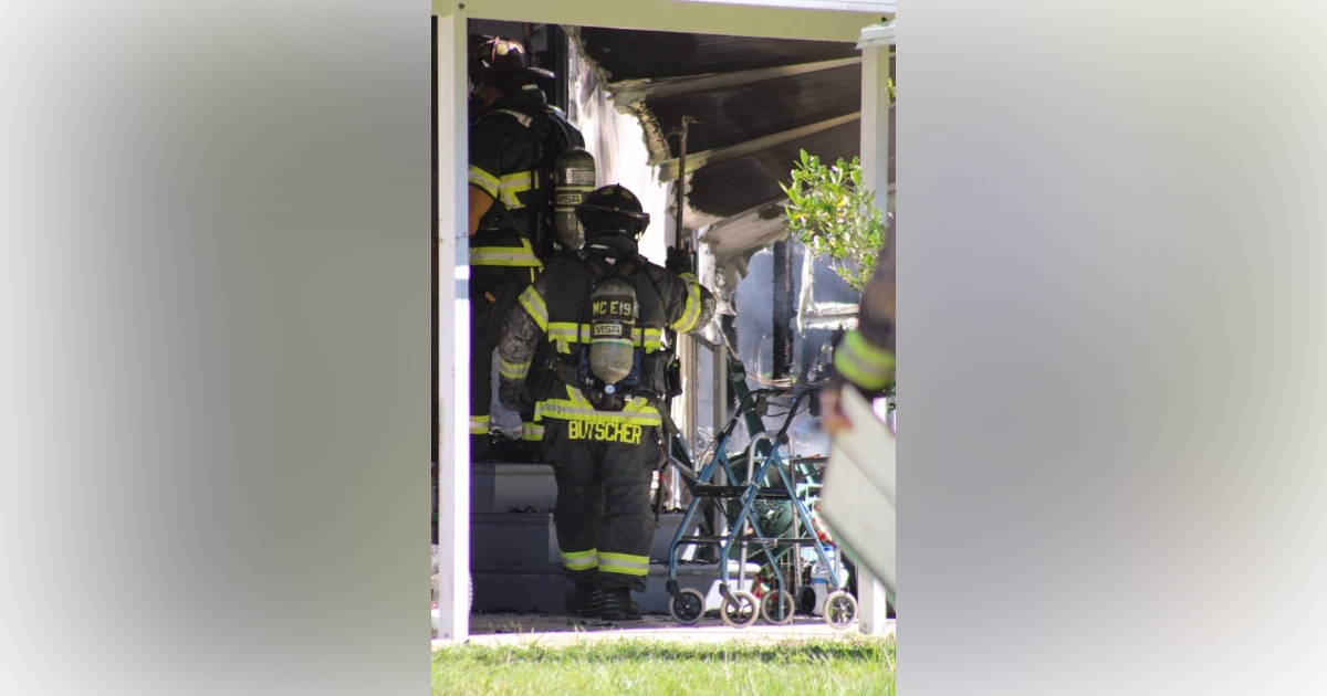 Marion County firefighters rescue woman dog from burning home 3 Marion County firefighters rescue woman dog from burning home 3