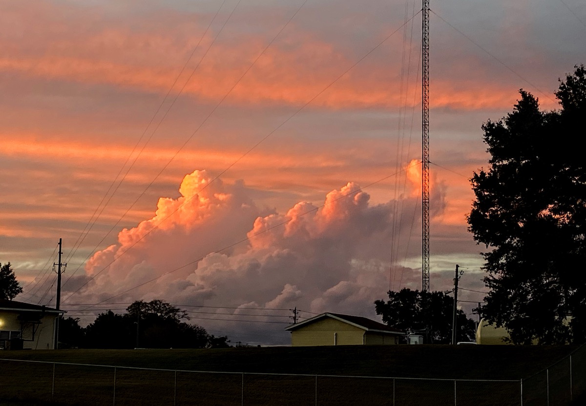 Salmon Sunset Over On Top Of The World Community In Ocala