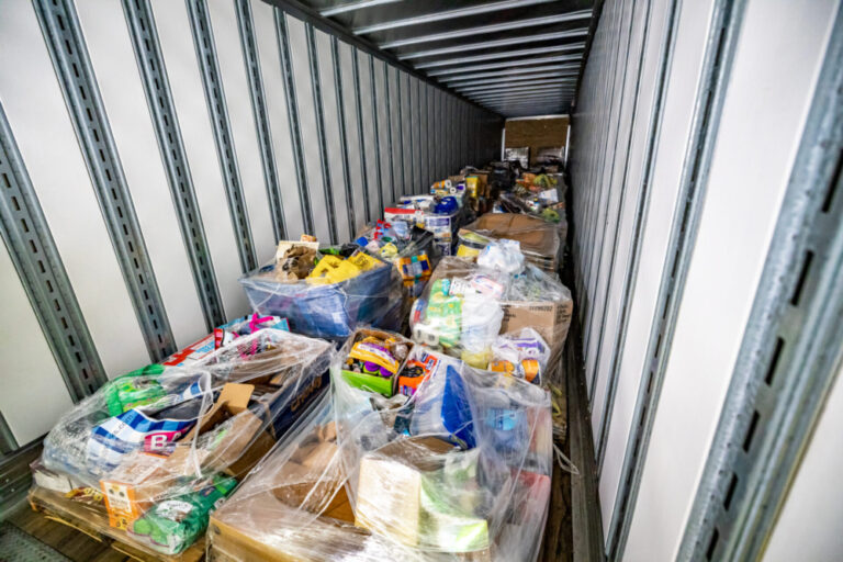 Truck loaded with donations for those in south Florida who were impacted by Hurricane Ian donations inside truck photo courtesy of Marion County