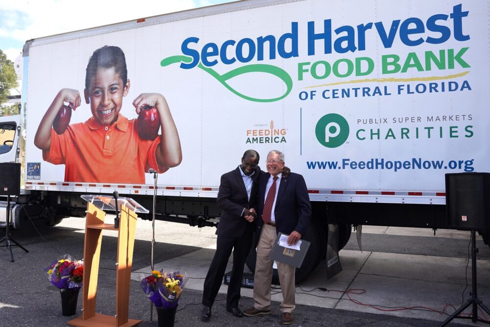 Second Harvest Food Bank and First Step Food Bank merger Derrick Chubbs and Stewart Robinson