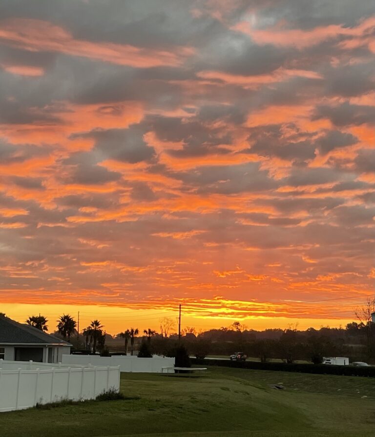 Beautiful Fall Sunrise From Summercrest in Ocala