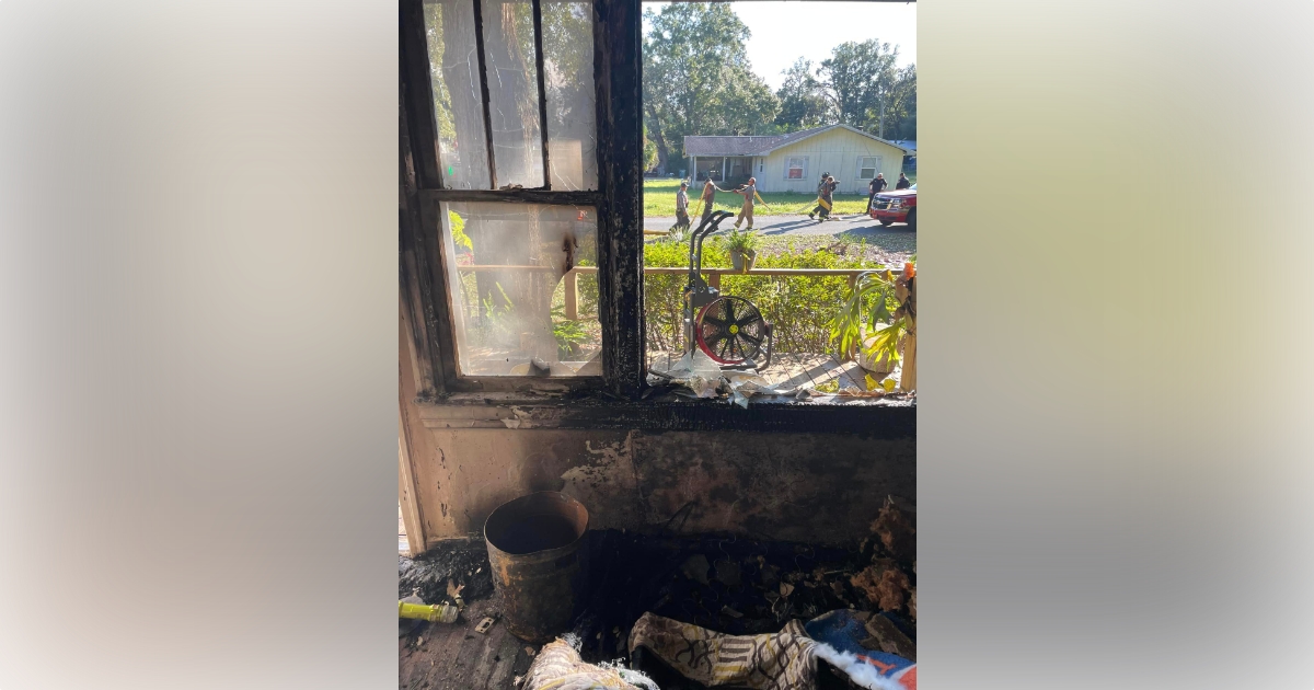 Ocala firefighters save dog after fire ignites inside home 1