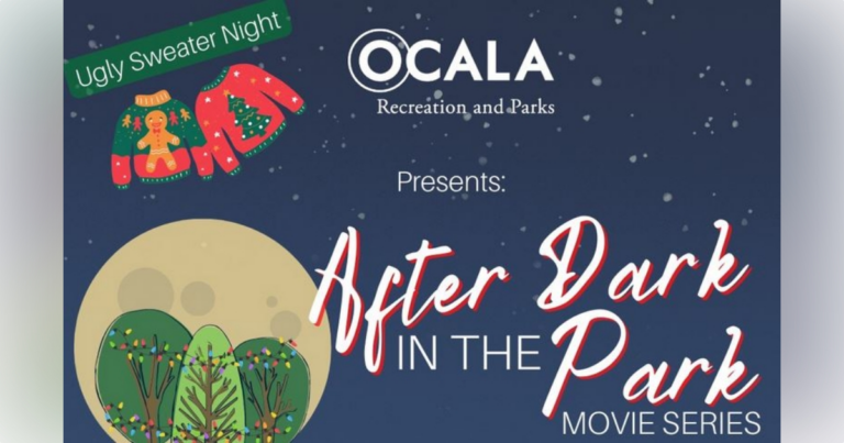 Ocala to host ‘After Dark in the Park’ holiday movie event at Tuscawilla Park