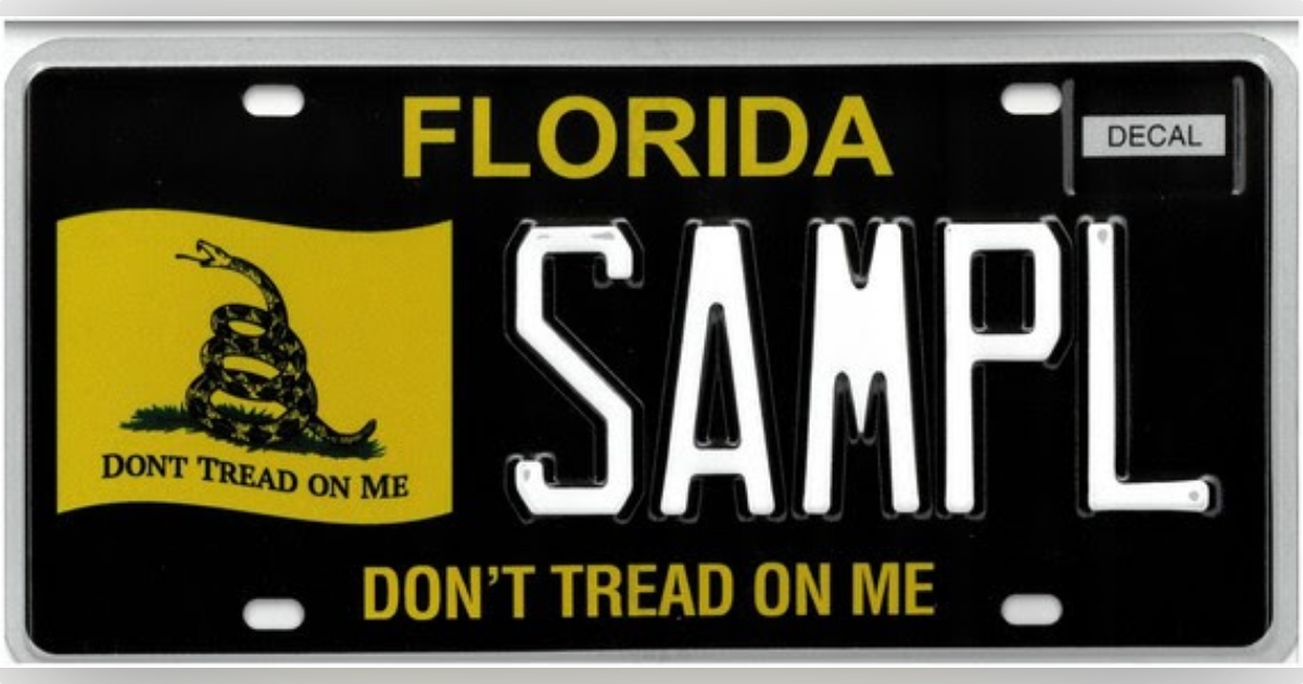 State releases new Gadsden Flag specialty license plate