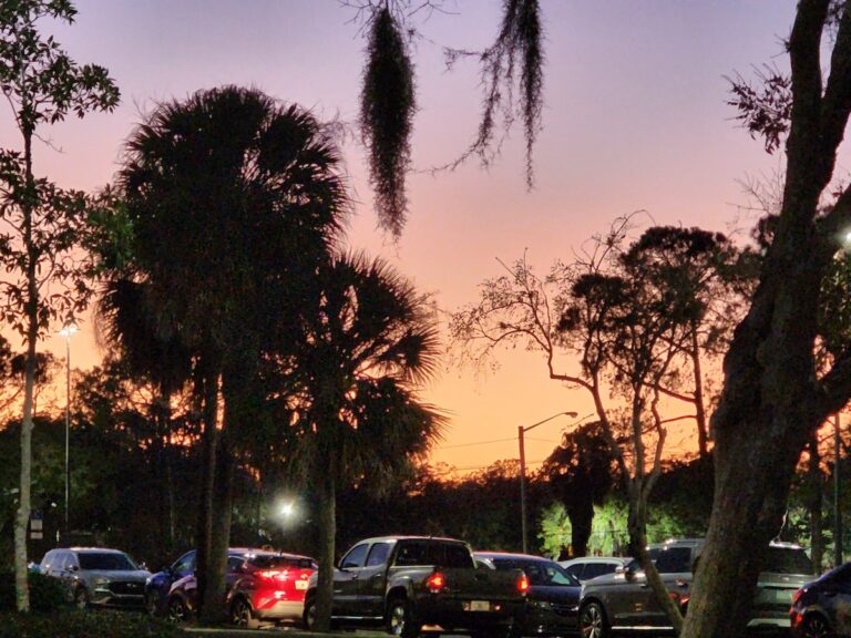 Sunset Over Paddock Mall Parking Lot