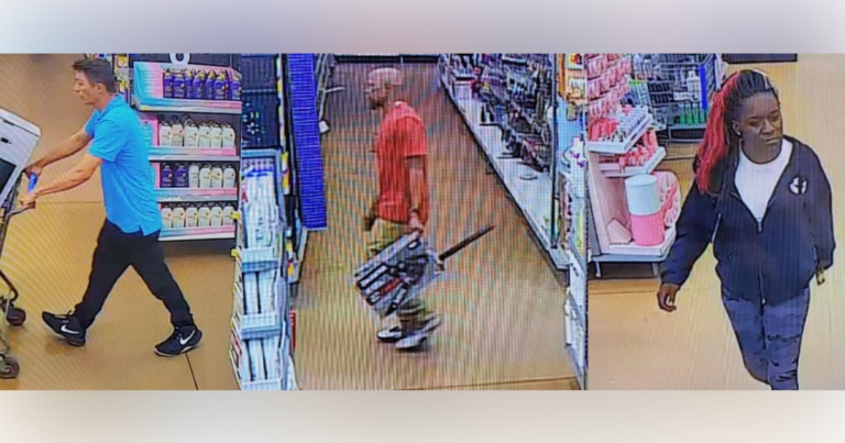 Marion County Sheriff’s Office looking for three Walmart theft suspects