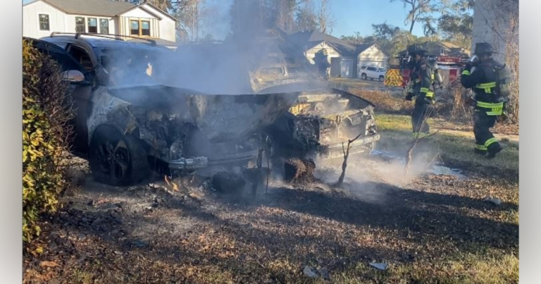 Ocala firefighters battle two vehicle fires in Bellechase neighborhood
