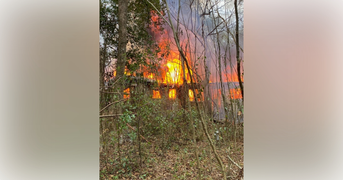 Marion County Fire Rescue crews battled blaze inside abandoned home in Belleview on February 17, 2023