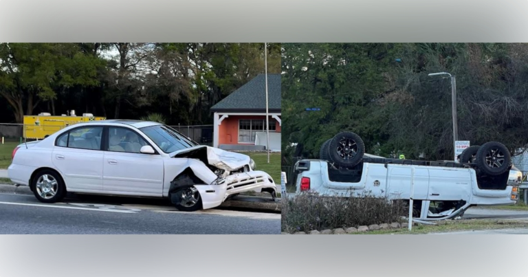 One hospitalized after rollover crash on Silver Springs Boulevard in Ocala