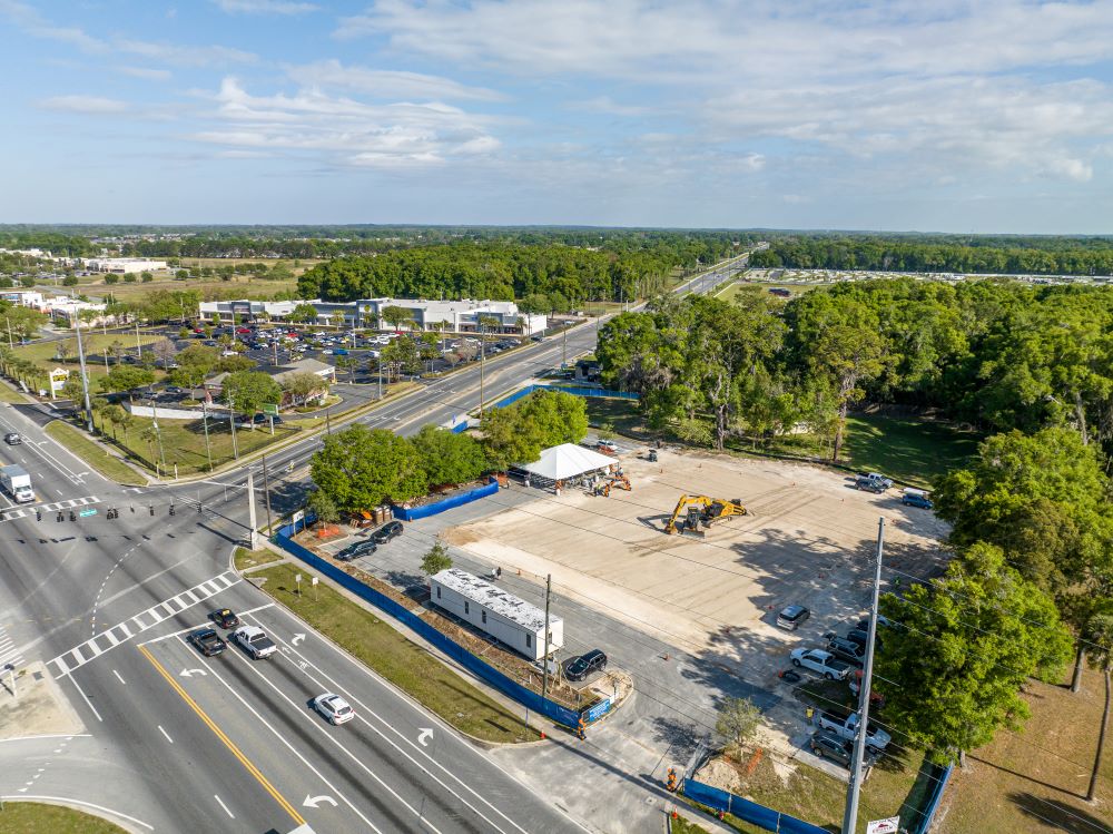 2023 HCA Florida Foxwood Emergency - overhead photo of construction site