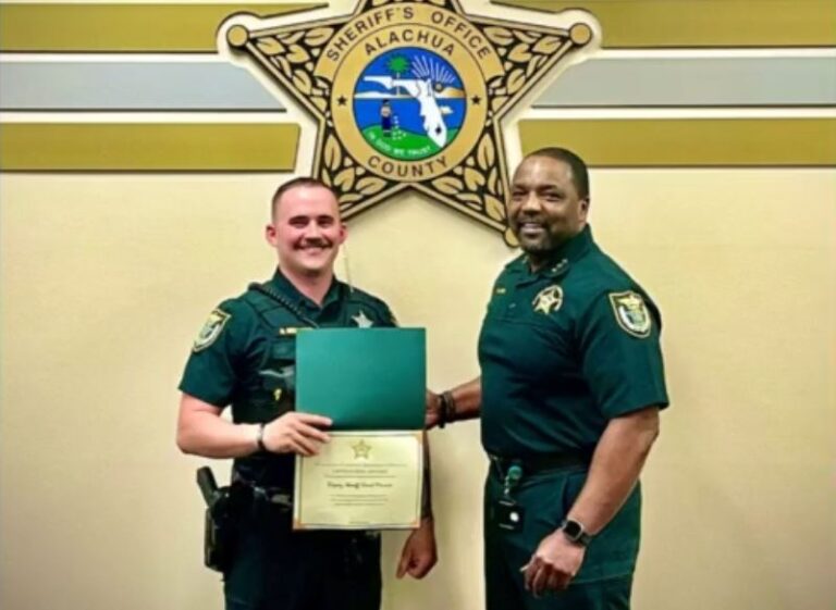 Alachua County deputy recognized for saving man who threatened to jump off I-75 overpass