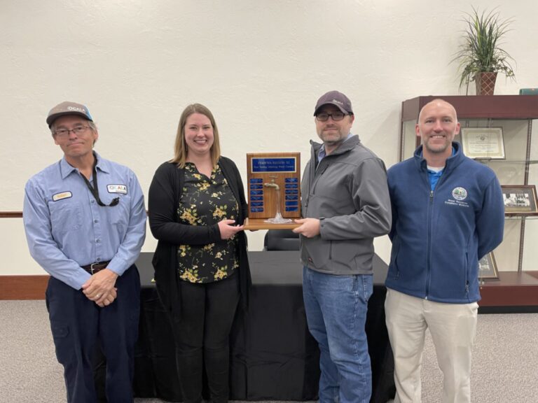 Ocala awarded the best-tasting drinking water at the presented the 2023 Region XI North Central Florida Best Tasting Drinking Water competition in Belleview on March 20, 2023