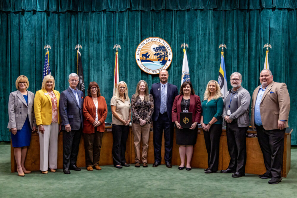 Marion County Clerk of Court and Comptrollers Office wins 37th consecutive award for financial reporting 2023 photo by Marion County Public Relations