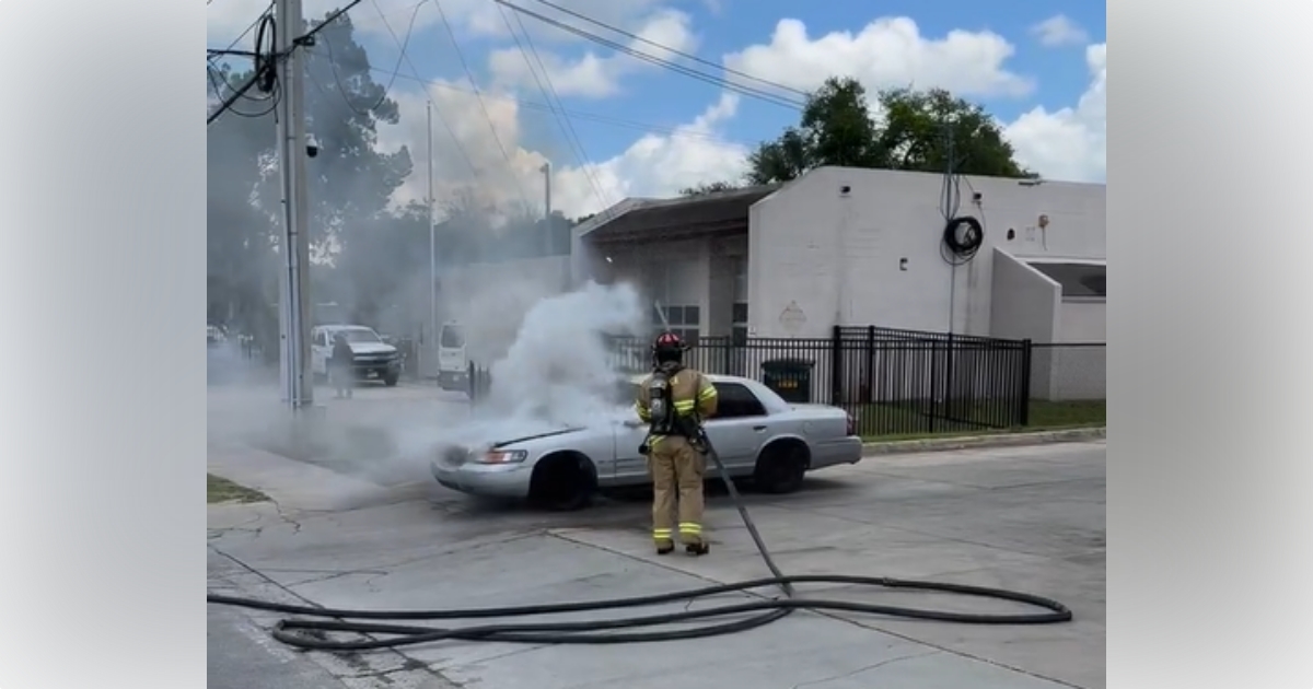 Car engine catches fire in Ocala 2
