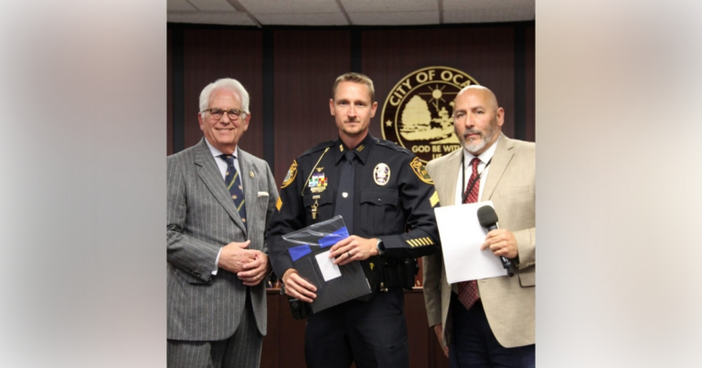 Three Ocala sergeants recognized for 20 years of service