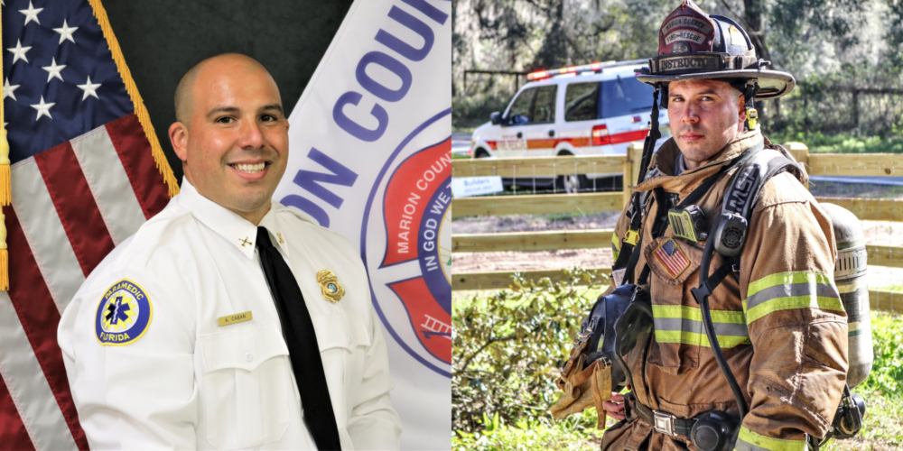 Battalion Chief Alex Caban will assume duties as the Chief of Department Health and Safety (merged photos)