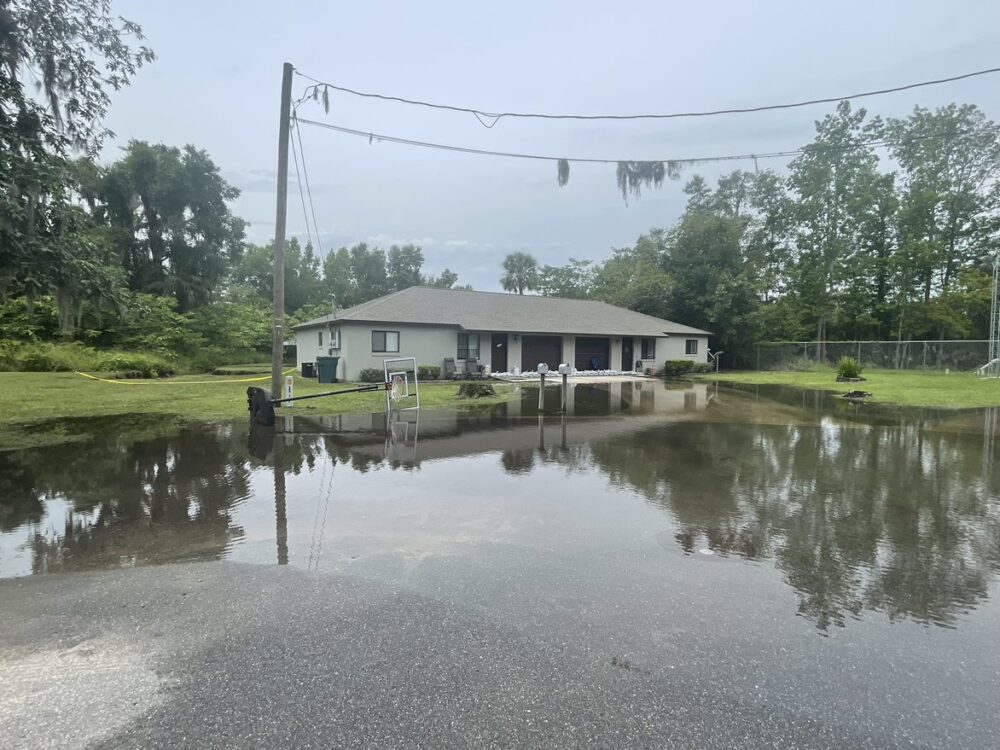 Ocala Fire Rescue responds to ground depression near SE 28th Place and SE Fifth Terrace (June 21, 2023) flooding near home