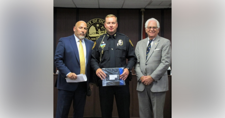 Ocala police captain recognized for 20 year milestone