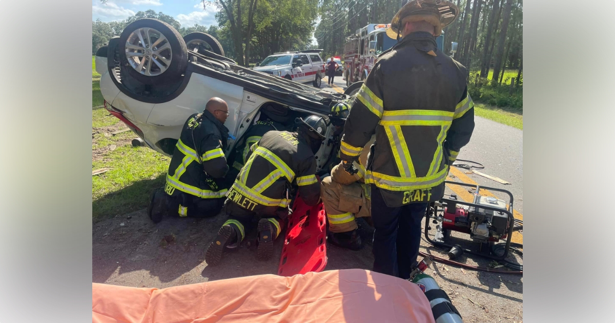 Rollover crash in Ocala sends driver to hospital Marion County Fire Rescue units respond to single vehicle crash with rollover in the 7200 block of NW 21st Street in Ocala on June 27, 2023