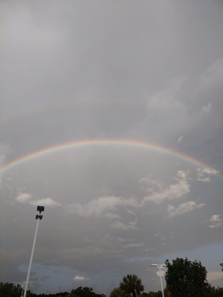Double rainbow over DeLuca Toyota in Ocala