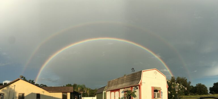 Double rainbow over Silver Springs Shores