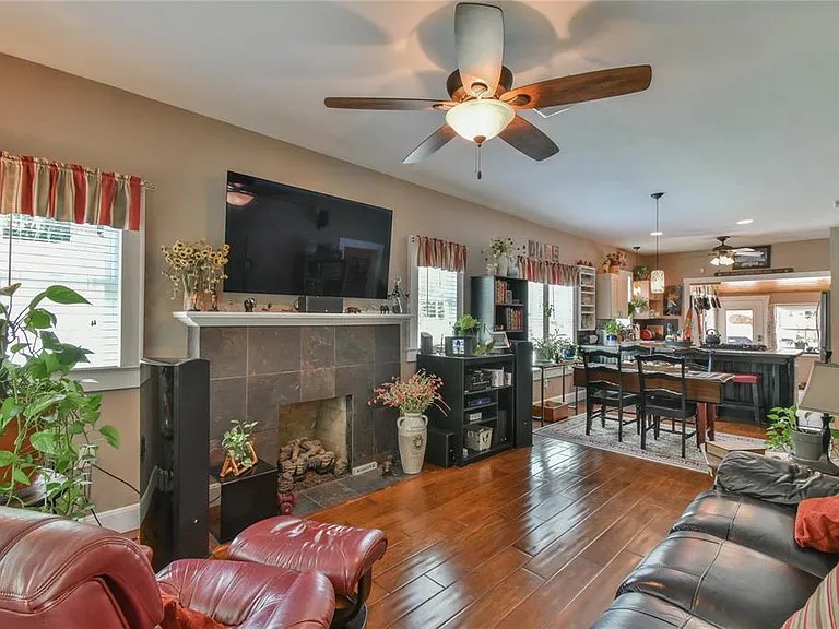 Living room and kitchen at 942 NE 5th Street in Ocala