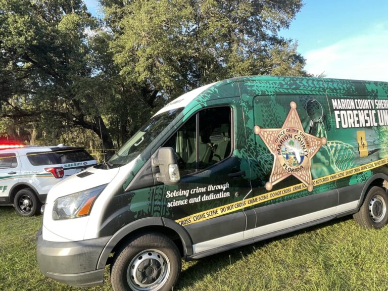 MCSO Foresnic unit at scene of fatal Ocala shooting on July 20, 2023