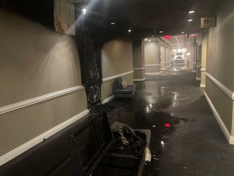Ocala Hilton fire on July 25, 2023 photo of couch
