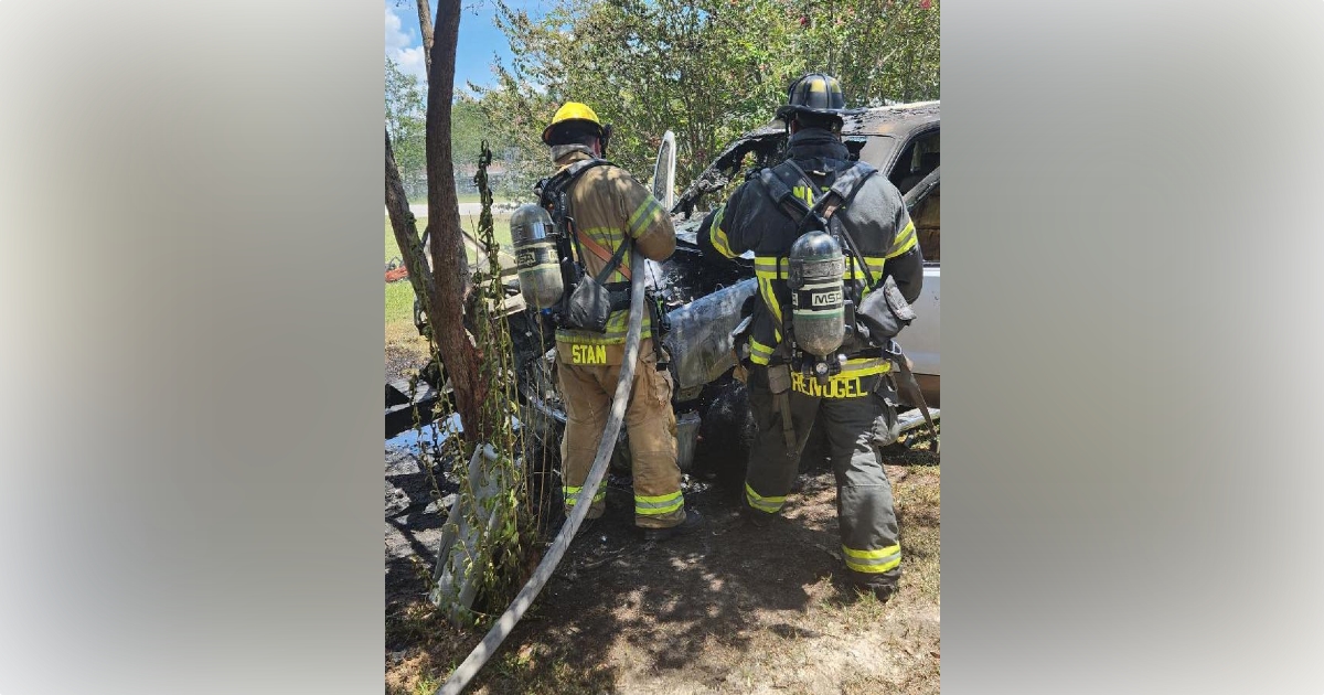 Pickup truck catches fire near home in Marion County on July 4, 2023