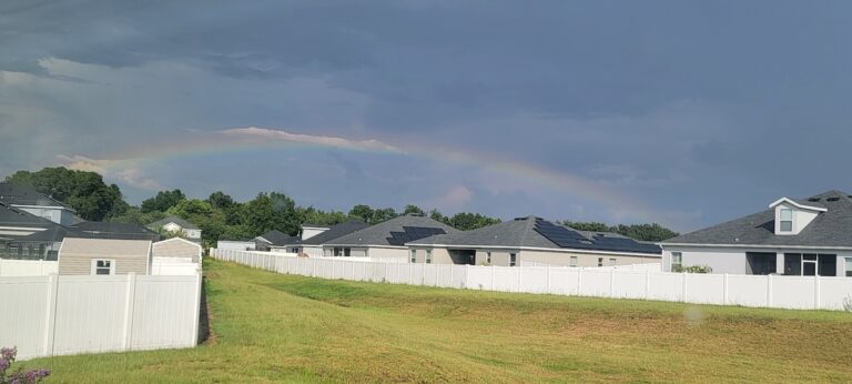 Rainbow over Summercrest Community in Ocala