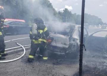 Vehicle fire extinguished on I 75 on July 29