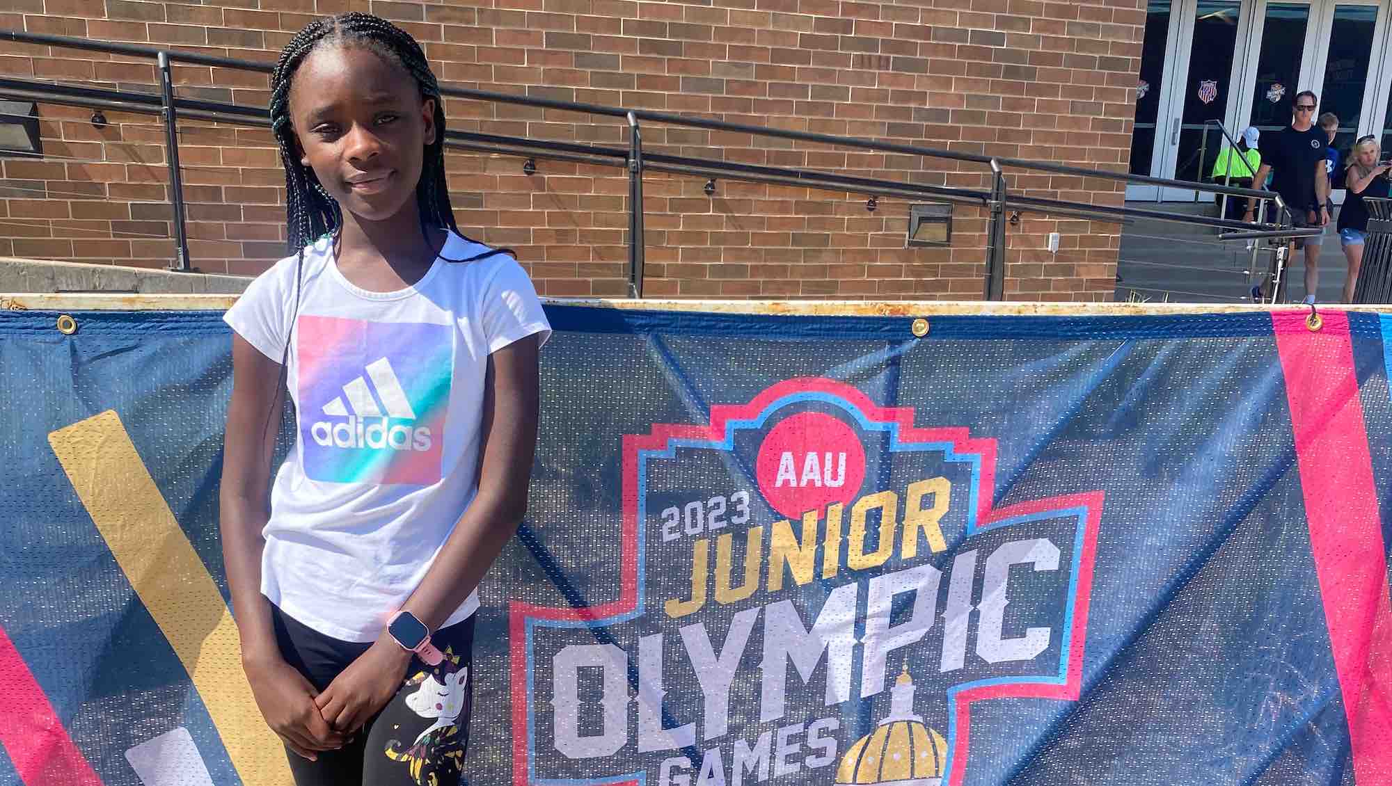 Daniella Wray participates in this year's AAU Junior Olympics