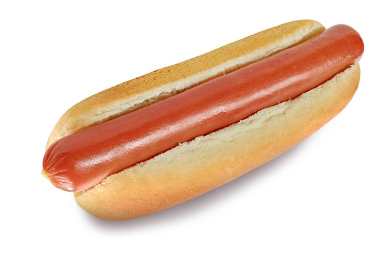 Hot dog with bun