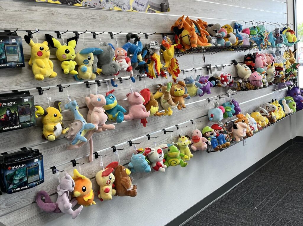 Pokemon stuffed animals for sale at More Than Games Ocala