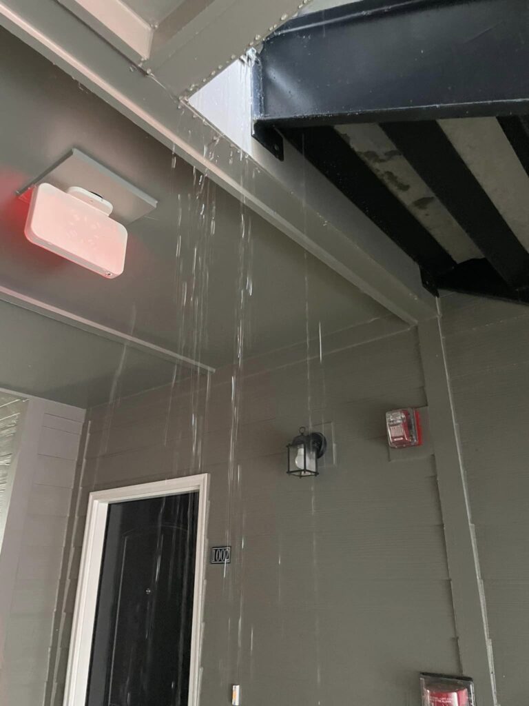 The apartment complex's sprinkler system helped keep the fire from spreading (Photo: Ocala Fire Rescue)