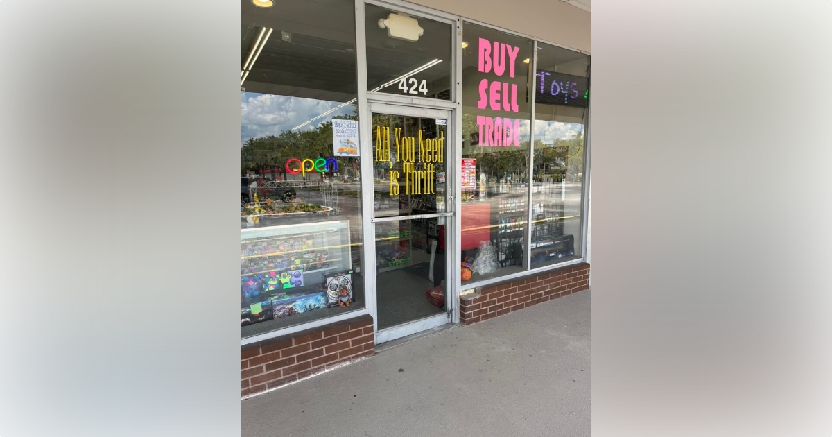 Pokemon retro video games and collectibles at new thrift shop in Ocala
