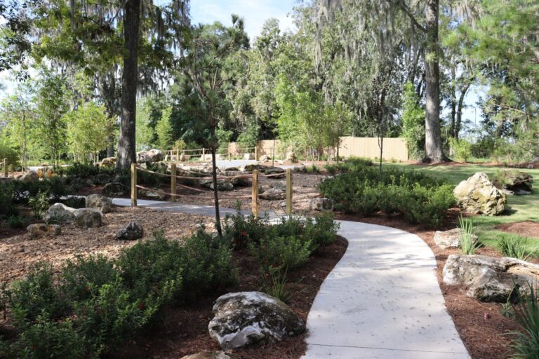 Zen Garden path at Sholom Park (Photo Ocala Metro Chamber and Economic Partnership)