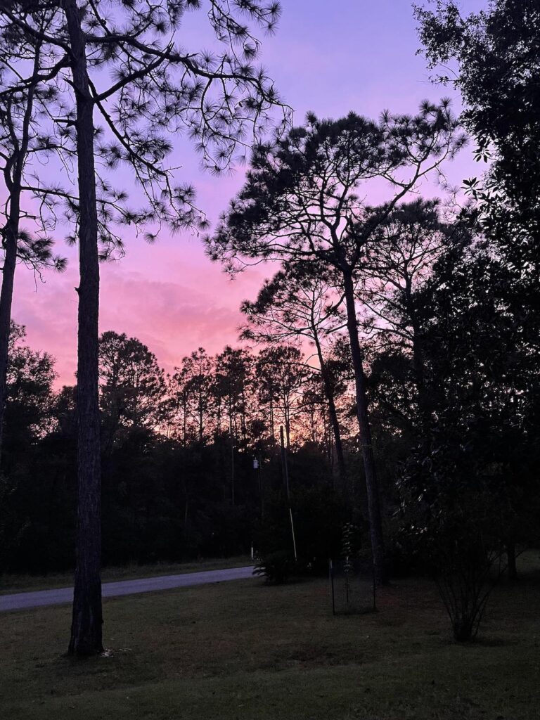 Beautiful sunset after storm in Dunnellon