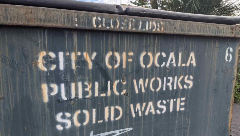 City of Ocala Public Works Solid Waste Division Trash Garbage Dumpster