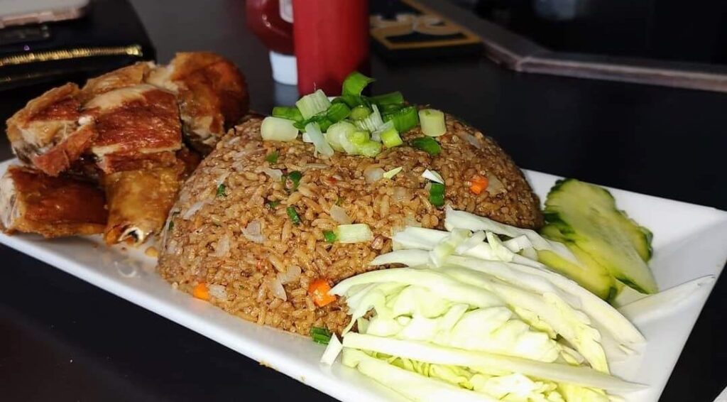Fried rice and pork at Tropical Vibes Restaurant & Bar (Photo: Tropical Vibes Restaurant)