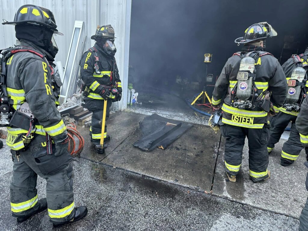 Ocala Fire Rescue responds to warehouse fire in SW Ocala on Saturday, October 21, 2023
