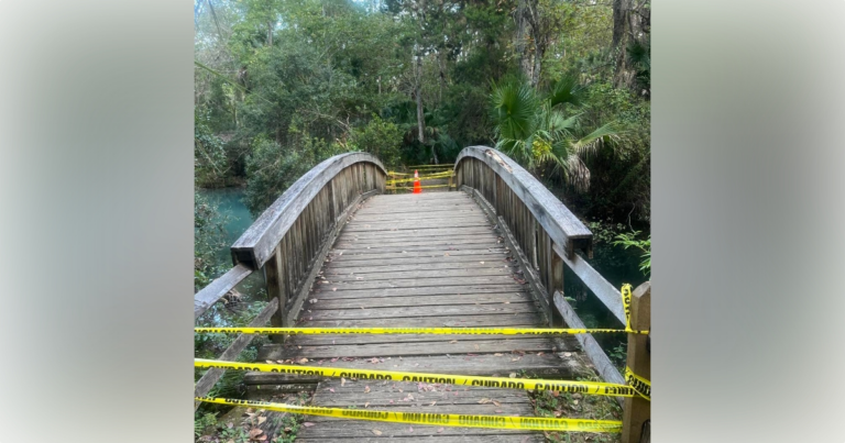 Spring closed at Ocala National Forest due to trail erosion
