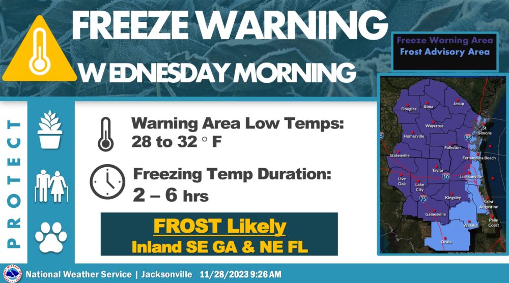Freeze Warning (November 28, 2023)