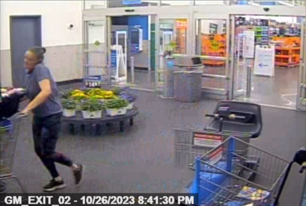MCSO Walmart shoplifter leaving Ocala store with full cart of unpaid items October 26, 2023 6