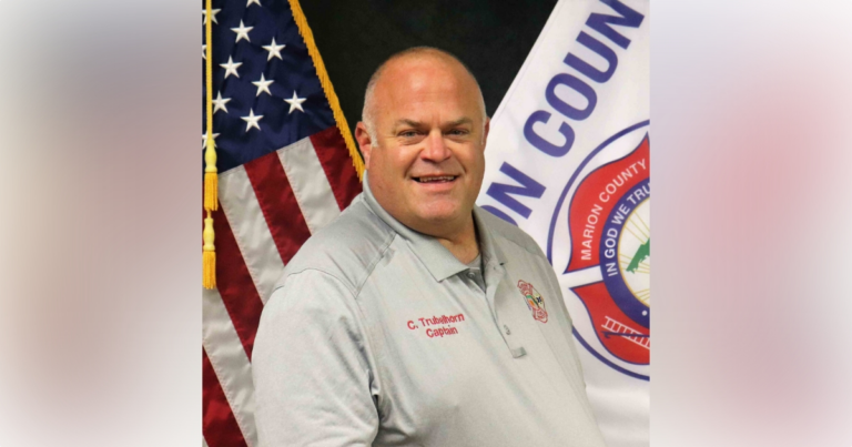 Marion County Fire Rescue Captain Chris Trubelhorn severely burned in house fire on November 1, 2023