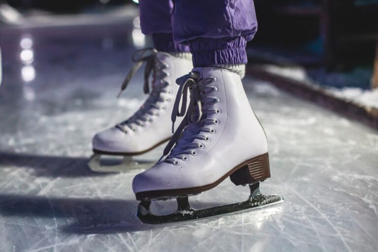 Ice skates close up photo (stock image)
