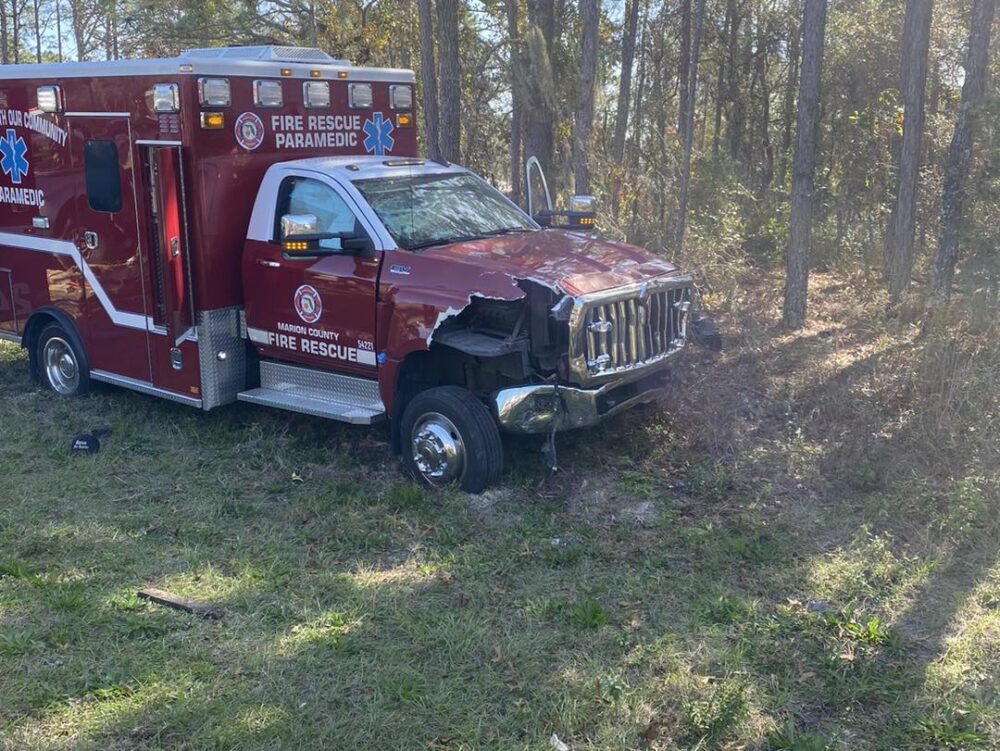 MCFR ambulance involved in crash on December 21, 2023