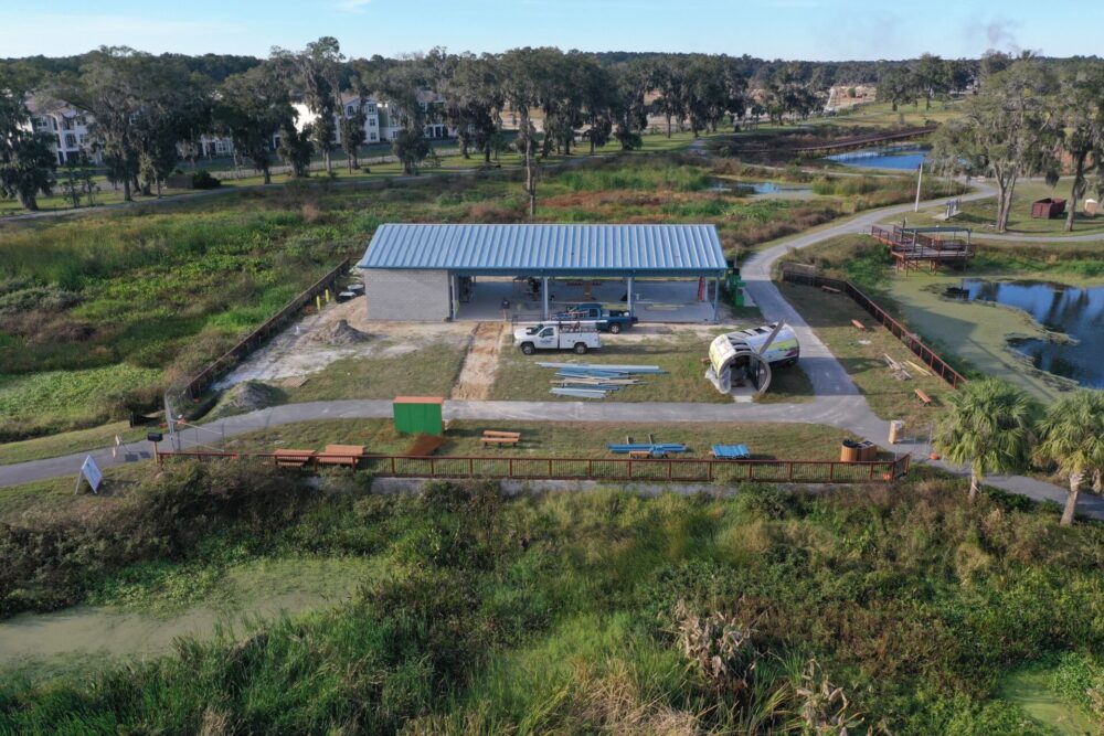 default Open-air pavilion taking shape at Ocala Wetland Recharge Park