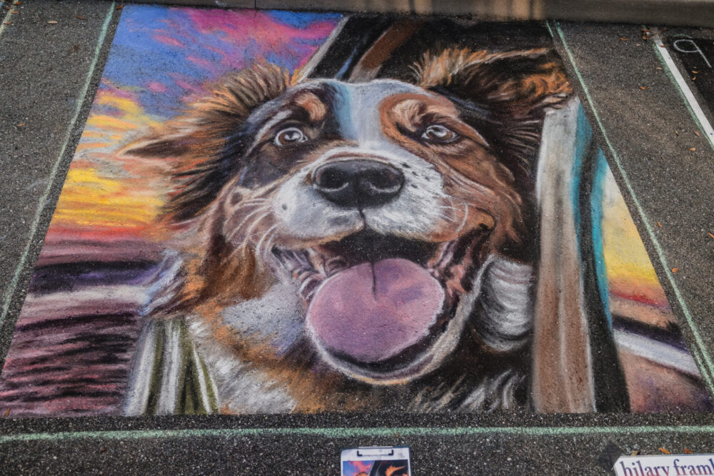 Chalk Artist Hilary Frambes won the Second Place Award (Photo: Ocala Cultural Arts Division)